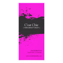 Hair Salon Price List Rack Card Template