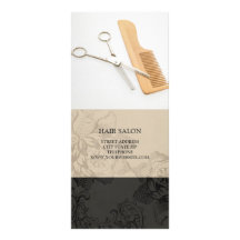 Hair Salon Services Price List {Beige} Full Color Rack Card