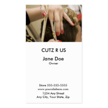 Hair Styling Business Card