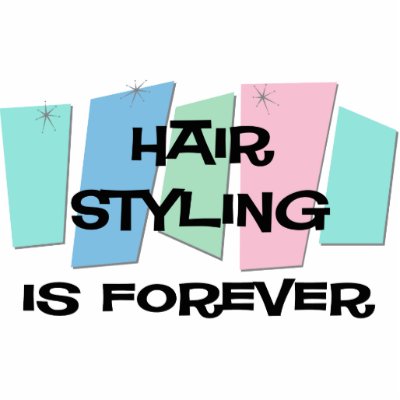 Hair Styling Is Forever Acrylic Cut Out by sciencewillprevail