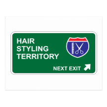 Hair Styling Next Exit Post Cards