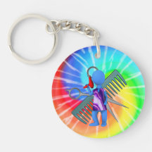 Hair Stylist Acrylic Key Chains