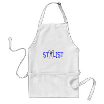 Hair Stylist Blue with Scissors Apron