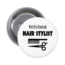 Hair Stylist Button