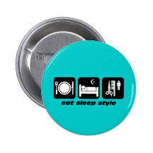 Hair stylist buttons