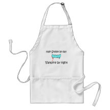 Hair Stylist By Day Vampire By Night Apron