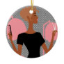 Hair Stylist Ceramic Christmas Ornaments