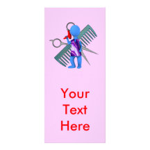 Hair Stylist Full Colour Rack Card