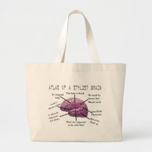 Hair Stylist Gifts "Atlas of a Stylist Brain" Bag