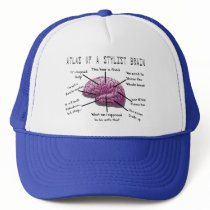 Hair Stylist Gifts "Atlas of a Stylist Brain" Trucker Hat