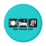 Hair stylist fridge magnet
