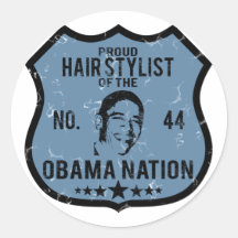 Hair Stylist Obama Nation Stickers