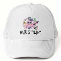 Hair Stylist Octopus Trucker Hats