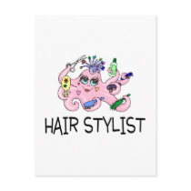 Hair Stylist Octopus Post Card