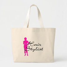 Hair Stylist (Pink) Canvas Bags