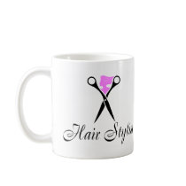 Hair Stylist (Pink/Scissors) Mug