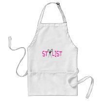 Hair Stylist Pink with Scissors Apron