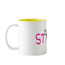 Hair Stylist Pink with Scissors Coffee Mugs