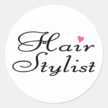 Hair Stylist Round Sticker