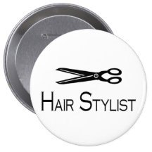 Hair Stylist (Scissors) Buttons