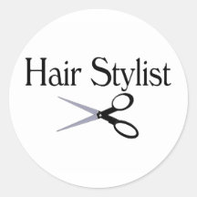 Hair Stylist Scissors Stickers