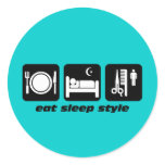 Hair stylist stickers