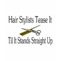 Hair Stylist Tease It Til It Stands Straight Up t-shirts
