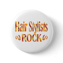 Hair Stylists Rock Pinback Buttons