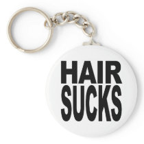 Hair Sucks Keychain