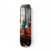 Hair Tonic and Shaving Mugs Skate Deck