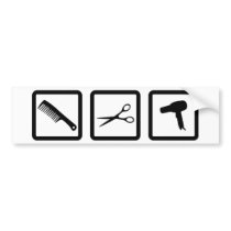 haircutter gear bumper sticker