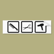 haircutter gear bumper stickers