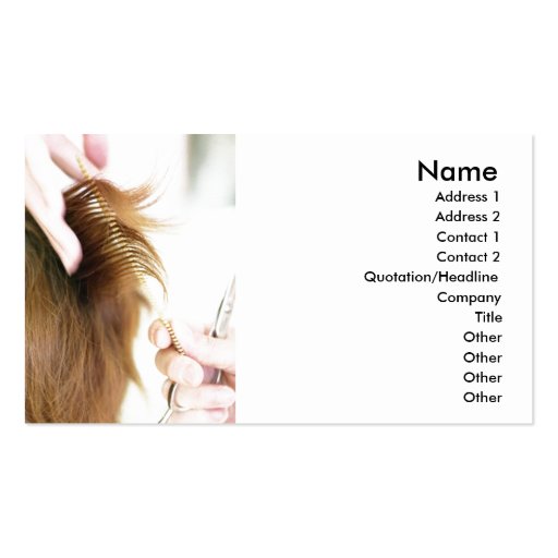 Hairdresser Business Card