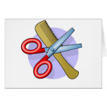 hairdresser greeting card