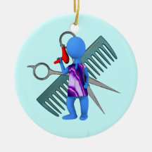 hairdresser christmas ornament