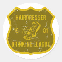 Hairdresser Drinking League Sticker