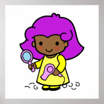 Hairdresser Girl Poster