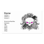 Hairdresser Skull Business Card