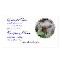 Hairless Chinese Crested Dog Business Cards