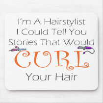 Hairstylist Curl Hair Mousepad