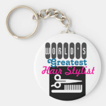 Hairstylist Gift Key chain - World's Greatest