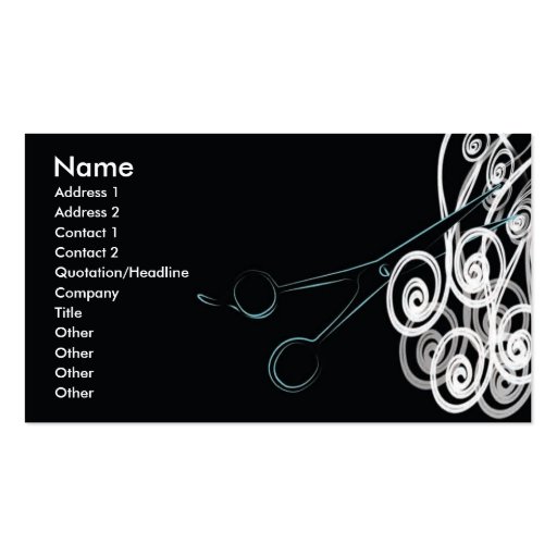 HairStylist/Salon Business Cards