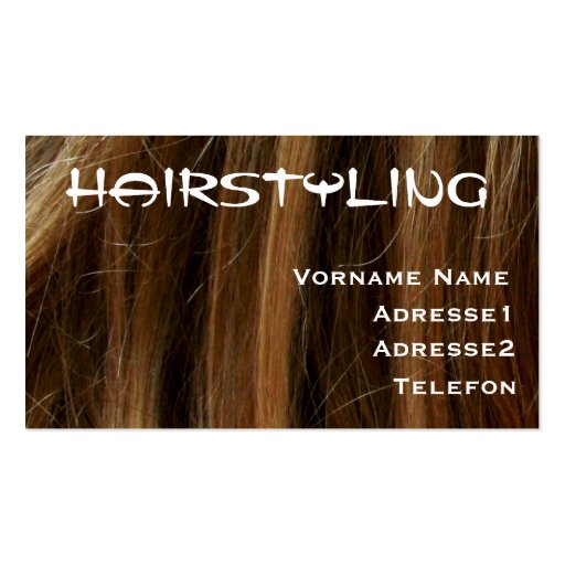 Hairstylist Visitenkarten Vorlage