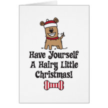 HairyChristmas Greeting Cards