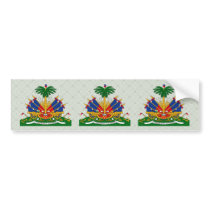Haiti Coat of Arms detail Bumper Stickers