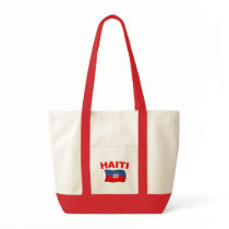 Haiti Earthquake Flag Design Tote Bags