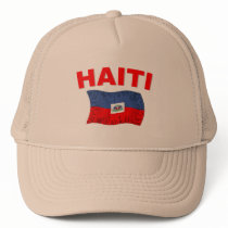 Haiti Earthquake Flag Design Trucker Hats