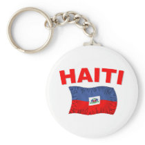 Haiti Earthquake Flag Design Key Chains