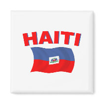 Haiti Flag 4 Fridge Magnets