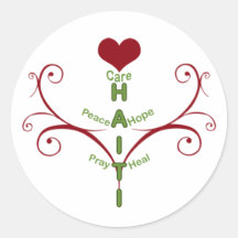 Haiti Relief Valentine Stickers